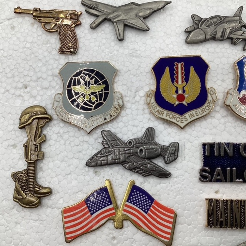 US Military Themed Pins, Tie Tack, Korean War Service Medal 14 Total - Picture 2 of 5